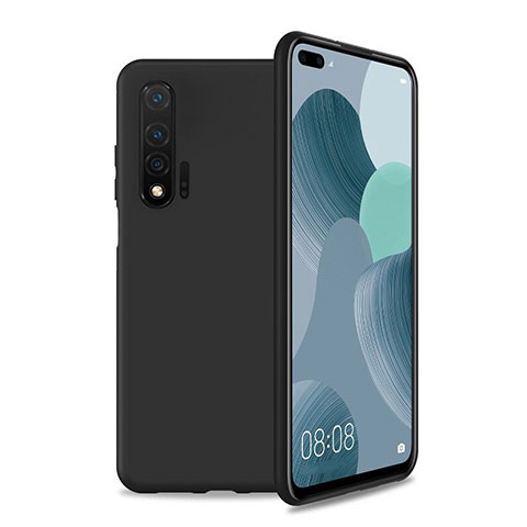 Custodia Silicone Ultra Sottile Morbida 360 Gradi Cover T01 per Huawei Nova 6 5G Nero