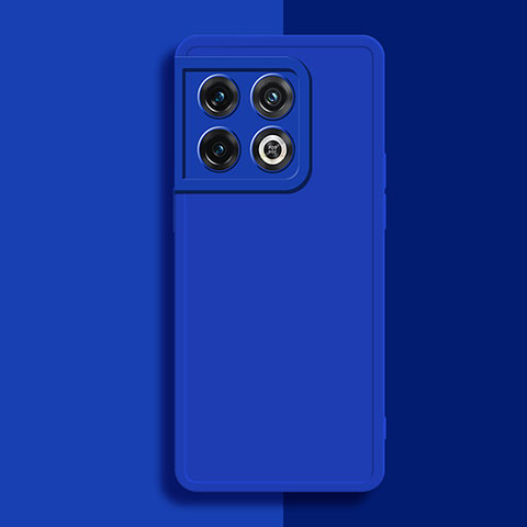 Custodia Silicone Ultra Sottile Morbida 360 Gradi Cover YK1 per OnePlus 10 Pro 5G Blu