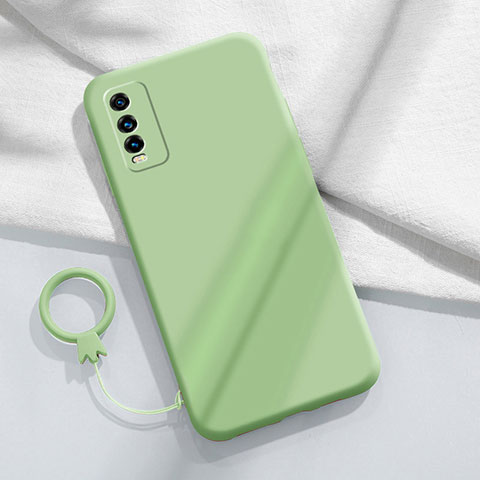 Custodia Silicone Ultra Sottile Morbida 360 Gradi Cover YK1 per Vivo Y11s Verde