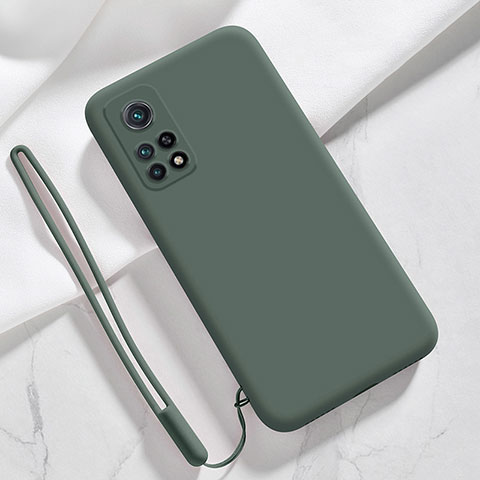 Custodia Silicone Ultra Sottile Morbida 360 Gradi Cover YK1 per Xiaomi Mi 10T 5G Verde Notte