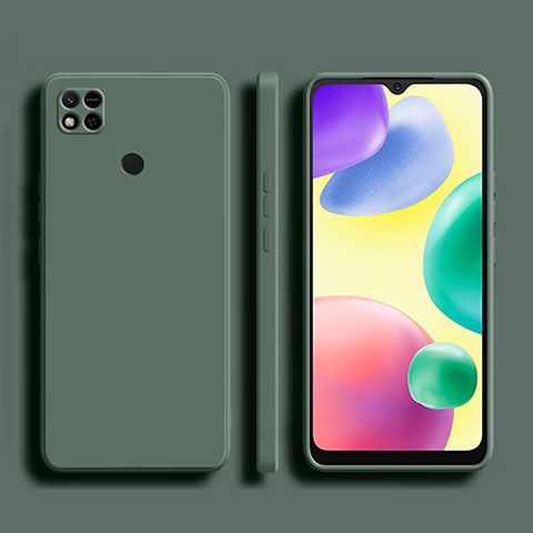 Custodia Silicone Ultra Sottile Morbida 360 Gradi Cover YK1 per Xiaomi Redmi 9C NFC Verde