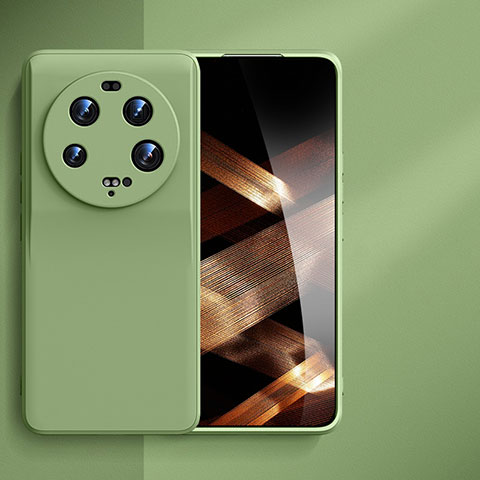 Custodia Silicone Ultra Sottile Morbida 360 Gradi Cover YK3 per Xiaomi Mi 13 Ultra 5G Verde Pastello