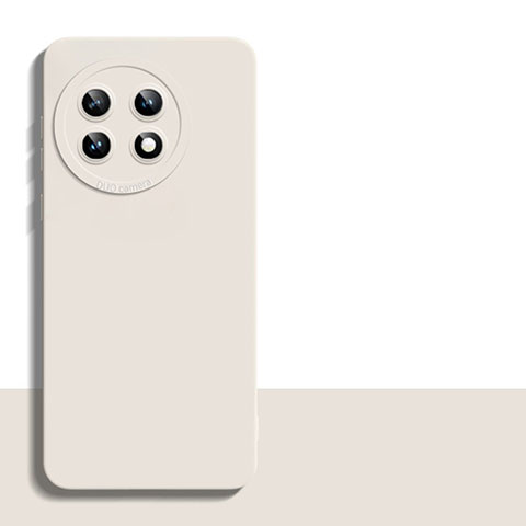 Custodia Silicone Ultra Sottile Morbida 360 Gradi Cover YK5 per OnePlus Ace 2 5G Bianco