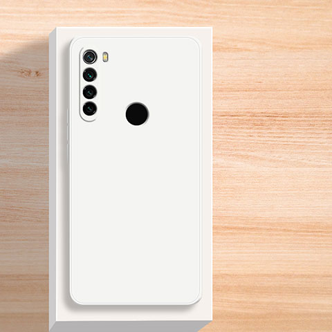 Custodia Silicone Ultra Sottile Morbida 360 Gradi Cover YK5 per Xiaomi Redmi Note 8 (2021) Bianco