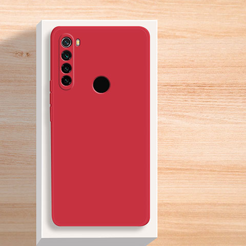 Custodia Silicone Ultra Sottile Morbida 360 Gradi Cover YK5 per Xiaomi Redmi Note 8 (2021) Rosso