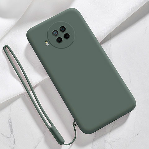 Custodia Silicone Ultra Sottile Morbida 360 Gradi Cover YK6 per Xiaomi Mi 10i 5G Verde Notte