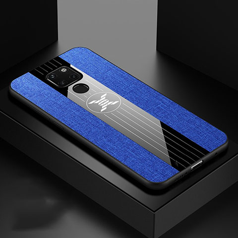 Custodia Silicone Ultra Sottile Morbida 360 Gradi Cover Z01 per Huawei Mate 20 Blu