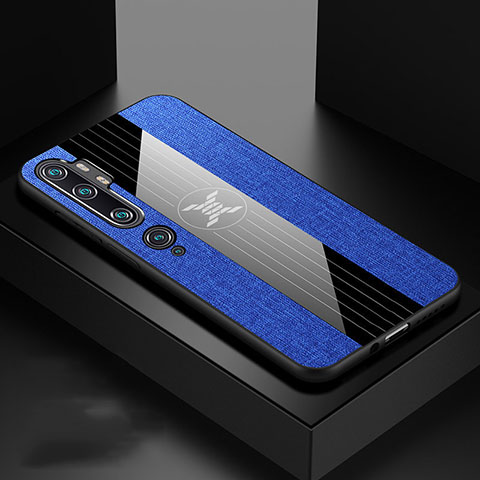 Custodia Silicone Ultra Sottile Morbida Cover C03 per Xiaomi Mi Note 10 Pro Blu
