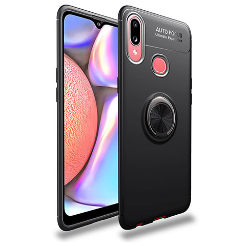 Custodia Silicone Ultra Sottile Morbida Cover con Magnetico Anello Supporto JM1 per Samsung Galaxy A10s Nero