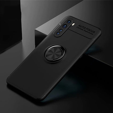 Custodia Silicone Ultra Sottile Morbida Cover con Magnetico Anello Supporto per OnePlus Nord Nero