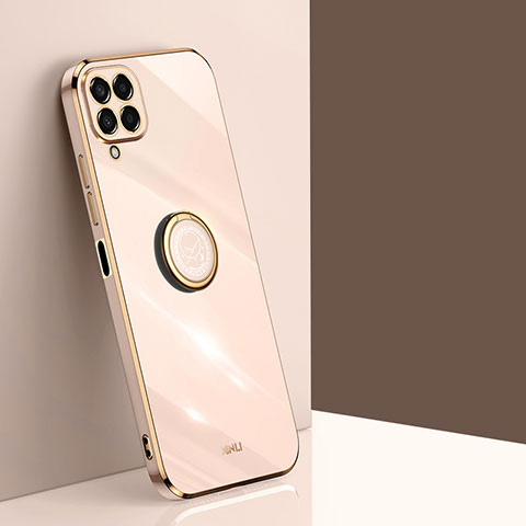 Custodia Silicone Ultra Sottile Morbida Cover con Magnetico Anello Supporto XL1 per Samsung Galaxy M33 5G Oro