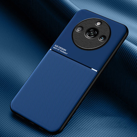 Custodia Silicone Ultra Sottile Morbida Cover con Magnetico per Realme 11 Pro 5G Blu