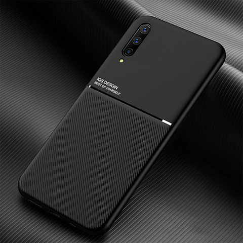 Custodia Silicone Ultra Sottile Morbida Cover con Magnetico per Samsung Galaxy A50 Nero