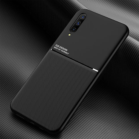 Custodia Silicone Ultra Sottile Morbida Cover con Magnetico per Samsung Galaxy A70 Nero