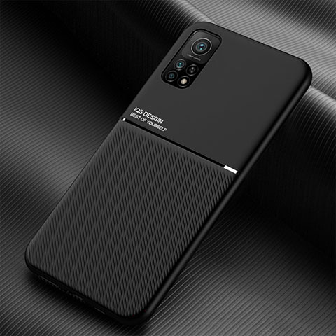 Custodia Silicone Ultra Sottile Morbida Cover con Magnetico per Xiaomi Mi 10T 5G Nero