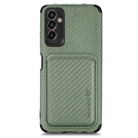 Custodia Silicone Ultra Sottile Morbida Cover con Magnetico S01D per Samsung Galaxy M13 5G Verde