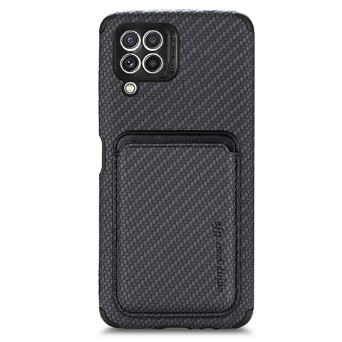 Custodia Silicone Ultra Sottile Morbida Cover con Magnetico S01D per Samsung Galaxy M32 4G Nero