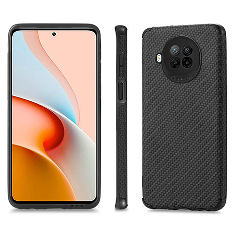 Custodia Silicone Ultra Sottile Morbida Cover con Magnetico S01D per Xiaomi Mi 10T Lite 5G Nero