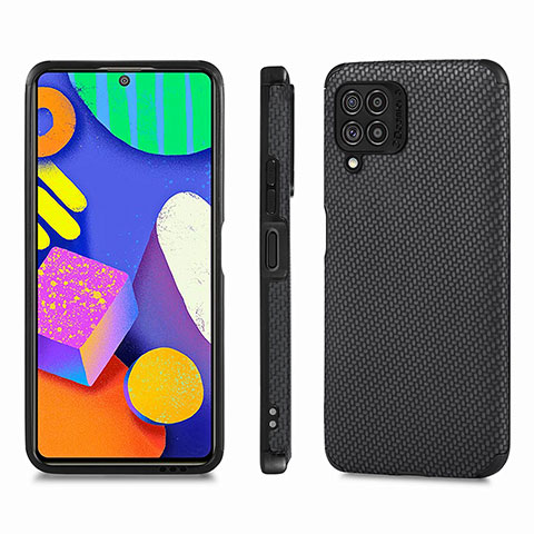 Custodia Silicone Ultra Sottile Morbida Cover con Magnetico S03D per Samsung Galaxy F62 5G Nero