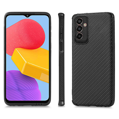 Custodia Silicone Ultra Sottile Morbida Cover con Magnetico S03D per Samsung Galaxy M13 5G Nero