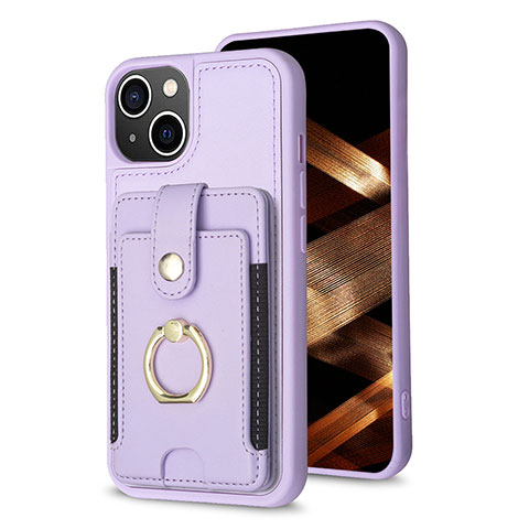 Custodia Silicone Ultra Sottile Morbida Cover con Magnetico S04D per Apple iPhone 13 Lavanda