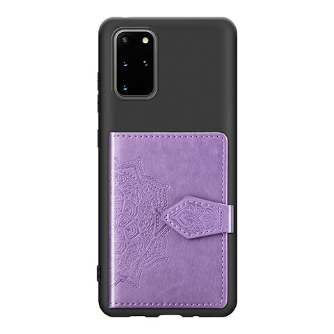 Custodia Silicone Ultra Sottile Morbida Cover con Magnetico S13D per Samsung Galaxy S20 Plus 5G Viola
