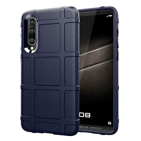 Custodia Silicone Ultra Sottile Morbida Cover Fronte e Retro 360 Gradi per Huawei P30 Blu