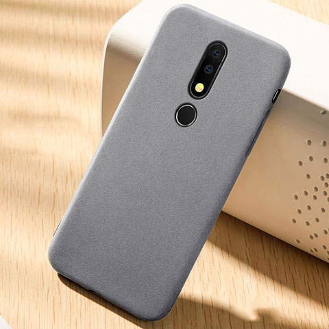 Custodia Silicone Ultra Sottile Morbida Cover Fronte e Retro 360 Gradi per Nokia 6.1 Plus Grigio