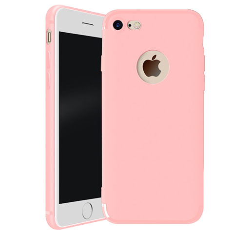 Custodia Silicone Ultra Sottile Morbida Cover H01 per Apple iPhone SE (2020) Rosa