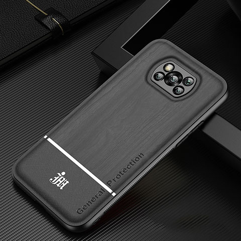 Custodia Silicone Ultra Sottile Morbida Cover JM1 per Xiaomi Poco X3 NFC Nero