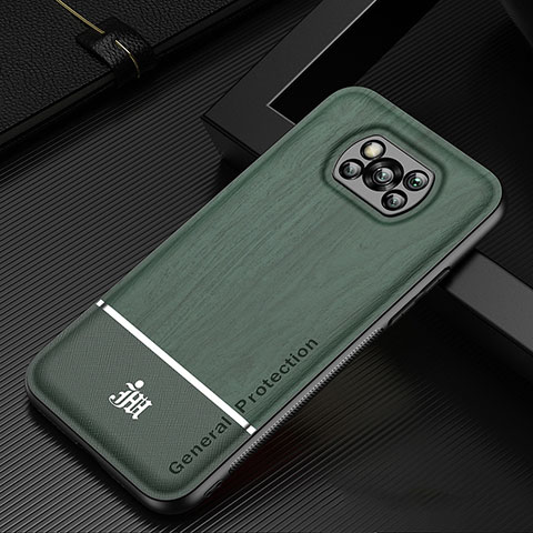 Custodia Silicone Ultra Sottile Morbida Cover JM1 per Xiaomi Poco X3 NFC Verde