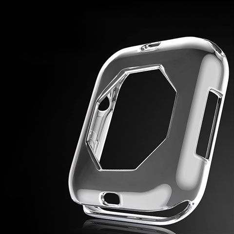 Custodia Silicone Ultra Sottile Morbida Cover S01 per Apple iWatch 4 40mm Grigio