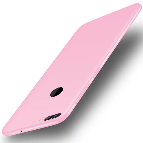 Custodia Silicone Ultra Sottile Morbida Cover S01 per Huawei Enjoy 8 Plus Rosa