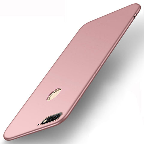 Custodia Silicone Ultra Sottile Morbida Cover S01 per Huawei Enjoy 8e Oro Rosa