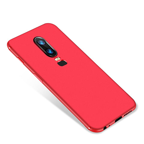 Custodia Silicone Ultra Sottile Morbida Cover S01 per OnePlus 6 Rosso