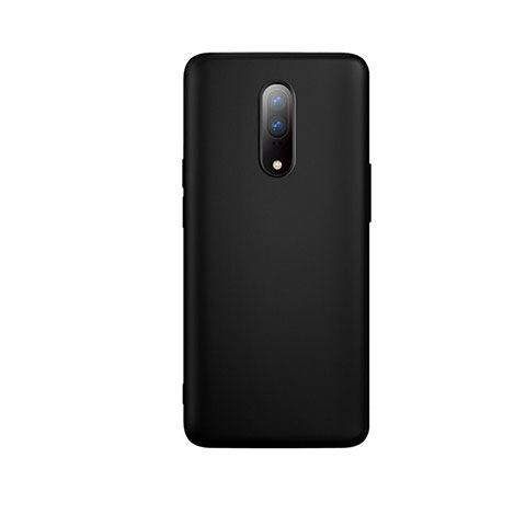 Custodia Silicone Ultra Sottile Morbida Cover S01 per OnePlus 7 Nero