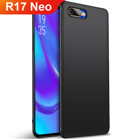 Custodia Silicone Ultra Sottile Morbida Cover S01 per Oppo R17 Neo Nero