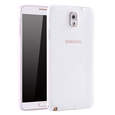 Custodia Silicone Ultra Sottile Morbida Cover S01 per Samsung Galaxy Note 3 N9000 Bianco