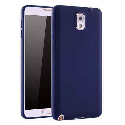 Custodia Silicone Ultra Sottile Morbida Cover S01 per Samsung Galaxy Note 3 N9000 Blu