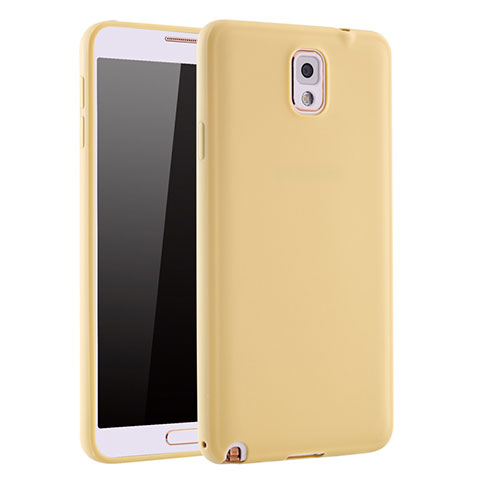 Custodia Silicone Ultra Sottile Morbida Cover S01 per Samsung Galaxy Note 3 N9000 Oro