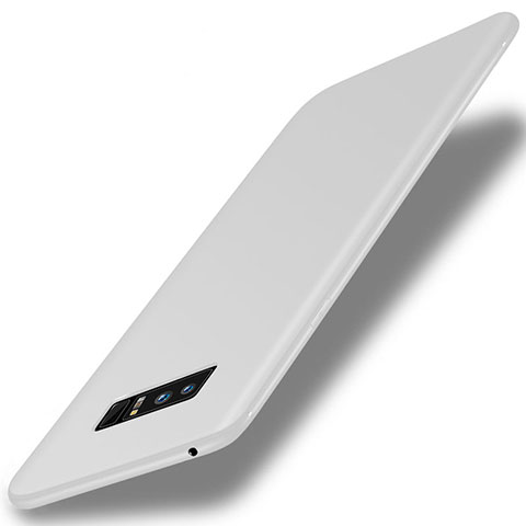 Custodia Silicone Ultra Sottile Morbida Cover S01 per Samsung Galaxy Note 8 Bianco