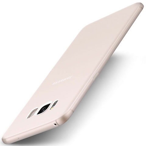 Custodia Silicone Ultra Sottile Morbida Cover S01 per Samsung Galaxy S8 Bianco