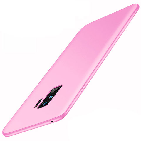 Custodia Silicone Ultra Sottile Morbida Cover S01 per Samsung Galaxy S9 Plus Rosa