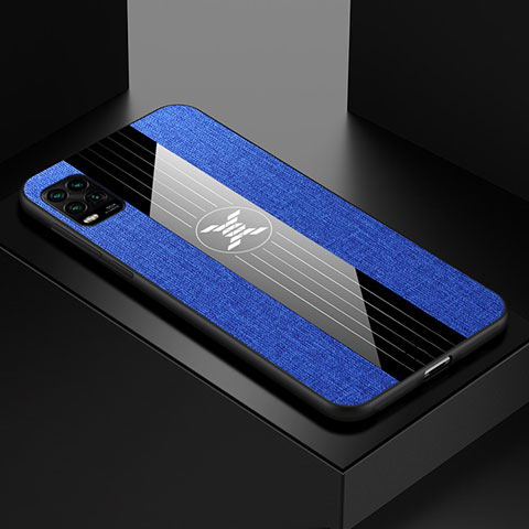 Custodia Silicone Ultra Sottile Morbida Cover S01 per Xiaomi Mi 10 Lite Blu