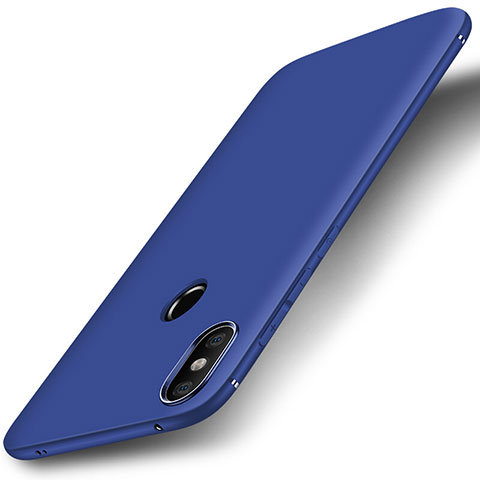 Custodia Silicone Ultra Sottile Morbida Cover S01 per Xiaomi Mi A2 Lite Blu