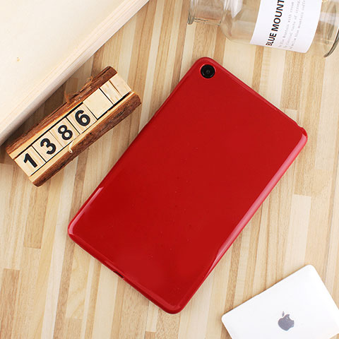 Custodia Silicone Ultra Sottile Morbida Cover S01 per Xiaomi Mi Pad 4 Plus 10.1 Rosso