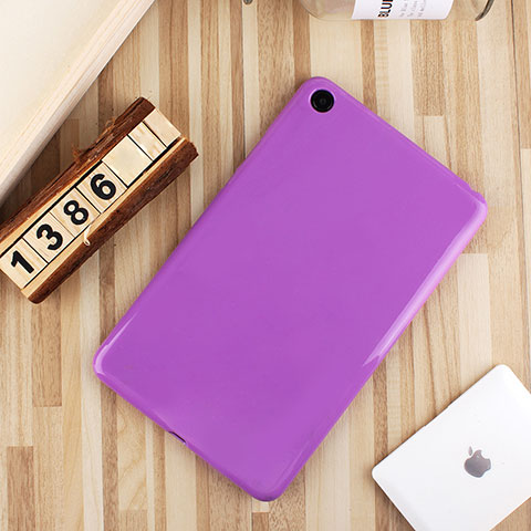 Custodia Silicone Ultra Sottile Morbida Cover S01 per Xiaomi Mi Pad 4 Viola