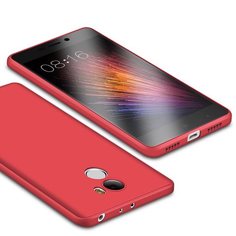 Custodia Silicone Ultra Sottile Morbida Cover S01 per Xiaomi Redmi 4 Standard Edition Rosso