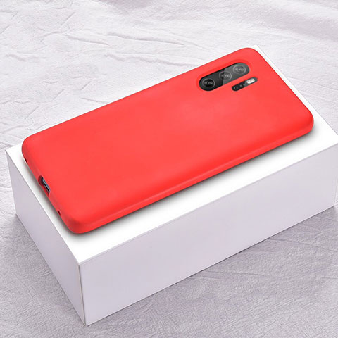 Custodia Silicone Ultra Sottile Morbida Cover S02 per Huawei P30 Pro Rosso