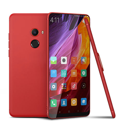 Custodia Silicone Ultra Sottile Morbida Cover S02 per Xiaomi Mi Mix Evo Rosso